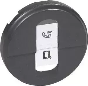 Лицевая панель Legrand Celiane розетки компьютерной RJ45 графит 067951