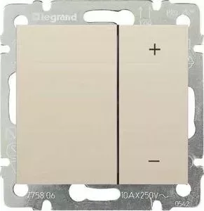 Диммер Legrand нажимной СП Valena 600Вт слоновая кость (774174)