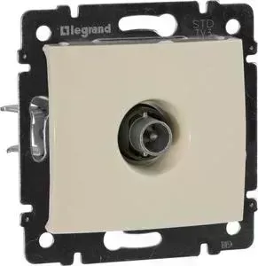 ТВ-розетка Legrand СП Valena проходная 14дБ слоновая кость (774331)