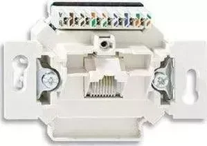 Розетка ABB компьютерная RJ45 BJE 8 полюсов 6e кат белый
