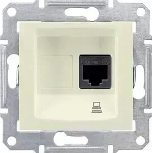 Механизм Schneider Electric компьютерной розетки СП Sedna RJ45 бежевый (SDN4300147)