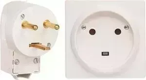 Комплект Legrand Розетка вилка 2 К+З Quteo 32A 400V с/з со шторками белый 782222