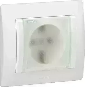 Розетка Legrand 2 K+3 Galea Life 16A 250V с/з с крышкой винтовой зажим IP44 белая 775924
