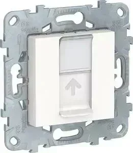 Механизм Schneider Electric компьютерной розетки UNICA NEW RJ45 категории 5е UTP белый (NU541118)