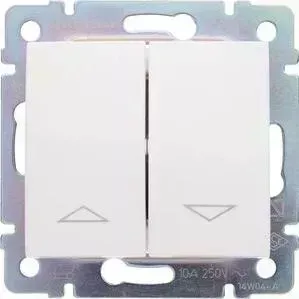 Переключатель Legrand управления жалюзи Valena Valena 10A 250V электрическая блокировка белый 774414