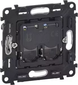 Розетка Legrand Информационная RJ45 двойная Valena Мех In Matic Life 6 кат UTP 753043