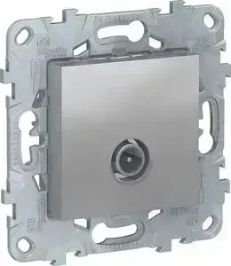 Розетка TV Schneider Electric UNICA NEW алюминий (NU546230)