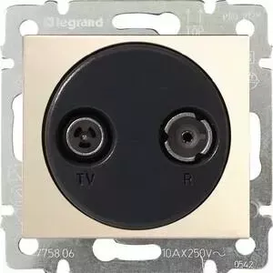 Розетка Legrand TV-R Valena Звезда слоновая кость 774332