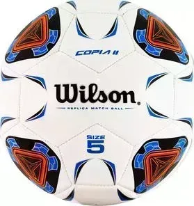 Мяч футбольный Wilson Copia II арт. WTE9210XB05 р. 5, 30п, гл. TPU, 1подкл. сл.,маш.сш.,бело-сине-красный