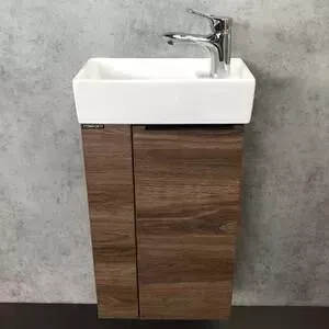 Мебель для ванной Comforty Матэ 40 дуб темно-коричневый