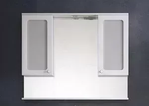 Зеркальный шкаф Corozo Прованс 105/С белый (SD-00000469)