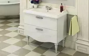 Тумба с раковиной Comforty с Монако 97 белый глянец (00004136346)