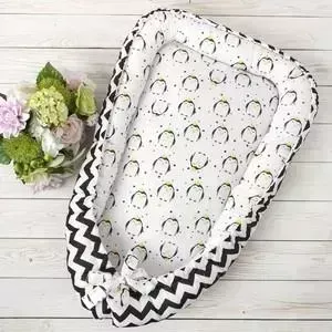 Позиционеры для сна AmaroBaby кокон-гнездышко, LITTLE BABY Пингвины