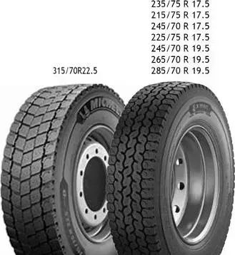 Шина MICHELIN 315/70R22.5 X MULTI D TL 154/150Магистральная M+S Ведущая //R 154/150 L