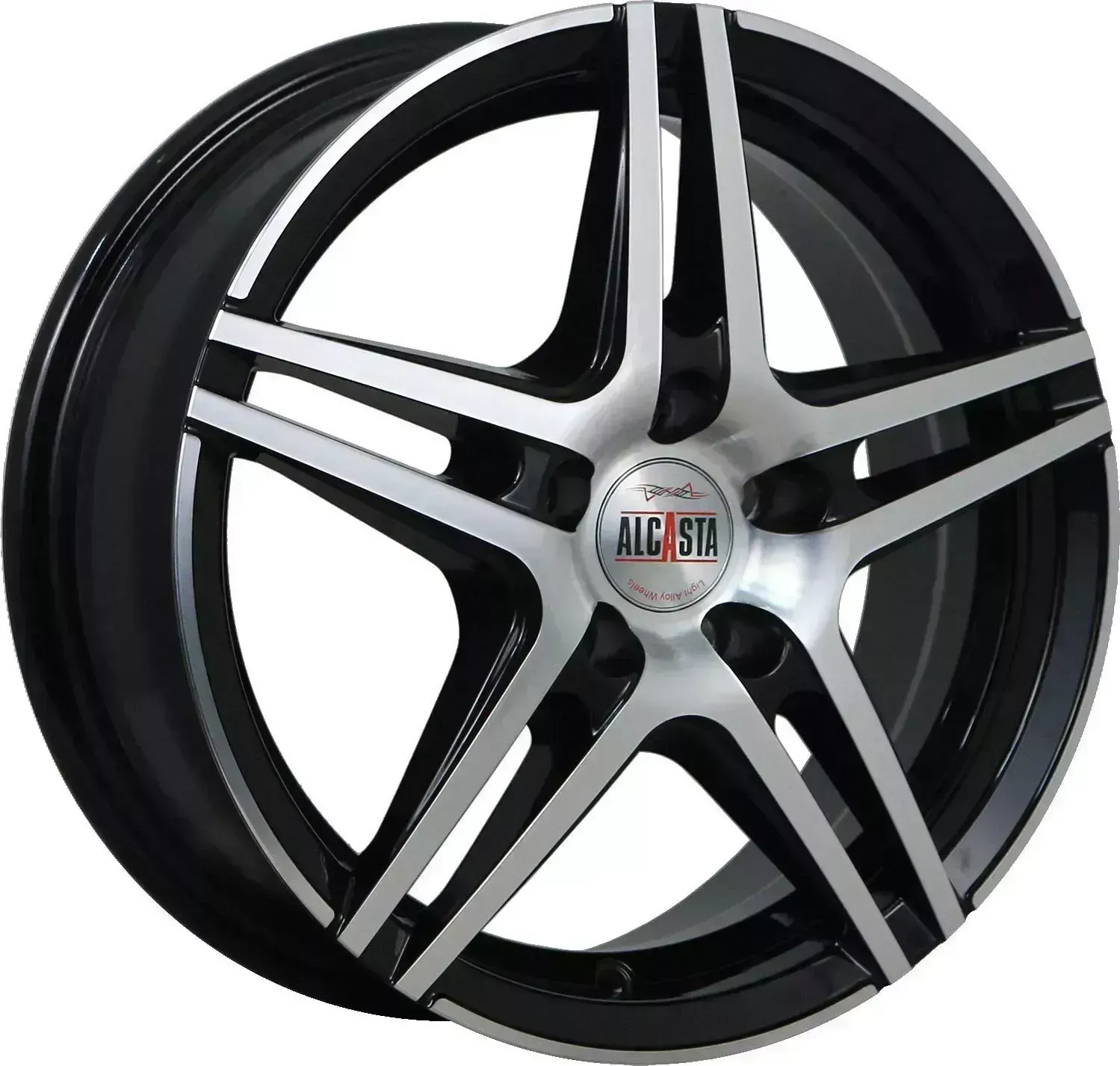 Диск автомобильный ALCASTA M54 6X15/5X100 ET38 D57.1 BKF