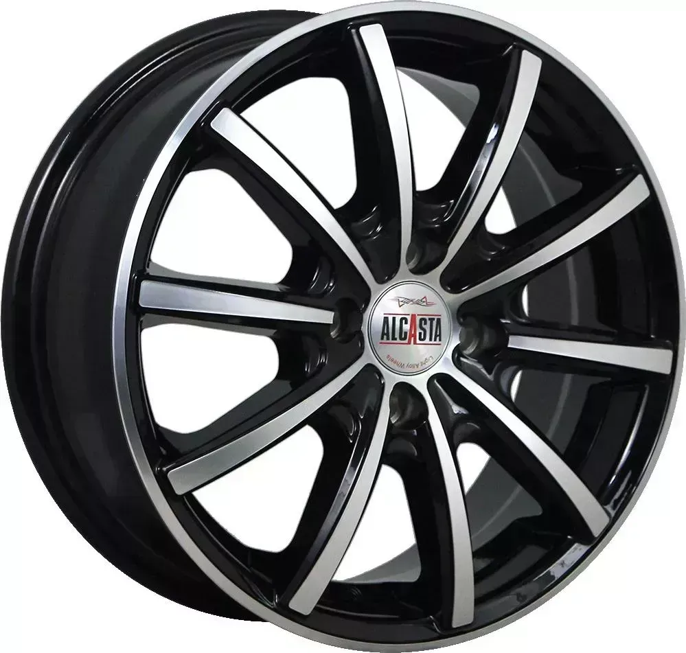 Диск автомобильный ALCASTA M58 6X15/4X100 ET50 D60.1 BKF