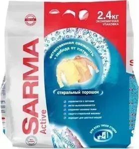 Стиральный порошок Сарма Актив Горная свежесть, 2.4 кг