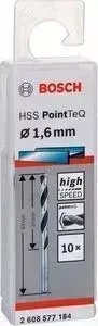 Сверло по металлу BOSCH 10шт HSS PointTeQ 1,6 мм (2.608.577.184)