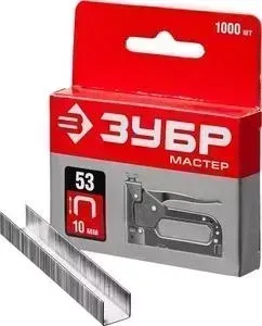 Скобы для степлера ЗУБР тип 53, 10 мм Мастер 1000шт (31625-10)