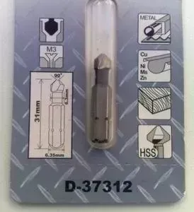 Сверло с зенкером MAKITA с 1/4; 6,3х31 мм М3 (D-37312)
