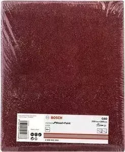 Шлифлисты BOSCH C420 Standard for Wood+Paint 230x280 мм K80 (2.608.621.593)