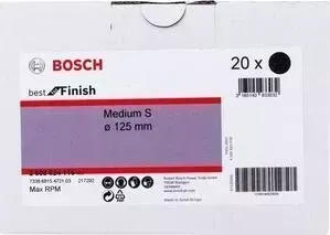 Шлифкруг BOSCH нетканый 125 мм Velcro, Medium S (2.608.624.116)