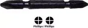 Бит MAKITA PH2/PH2 х45мм 3шт (798308-1)