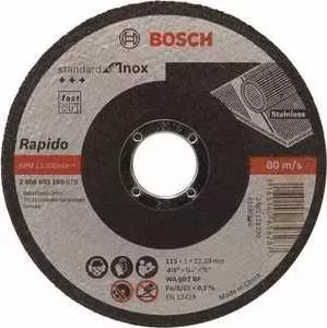 Диск отрезной BOSCH 115х22.2х1.0мм Standard for Inox - Rapido (2.608.603.169)