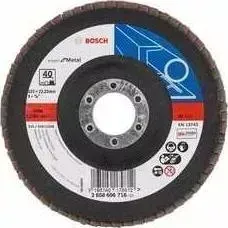 Круг лепестковый торцевой BOSCH 125х22.2мм K40 Expert for Metal (2.608.606.716)