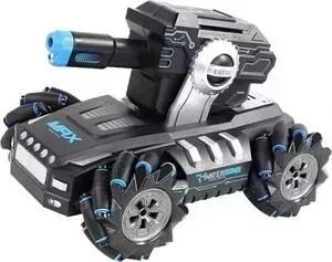 Дрифт танк-робот на радиоуправлении CS Toys стреляет гелевыми пулями - QR2075-BLUE