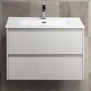 Тумба с раковиной BELBANGO с Kraft 60 Bianco Opaco (KRAFT 39-600/390-2C-SO-BO, BB600/390ETL)