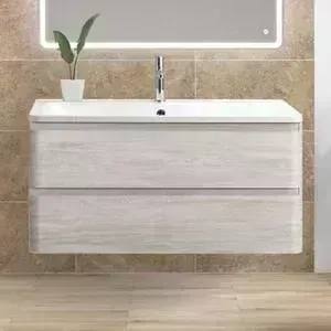 Тумба с раковиной BELBANGO с Albano 80 Rovere Vintage Bianco (ALBANO-800-2C-SO-RVB, BB800/455-LV-MR-ALR)