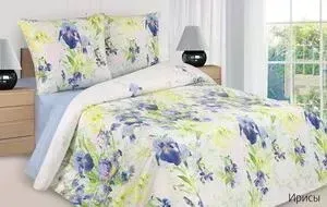 Комплект постельного белья Ecotex Поэтика Евро Ирисы (4660054347603)