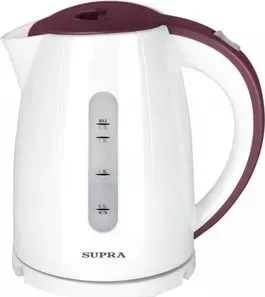 Чайник электрический SUPRA KES-1704 белый/бордовый
