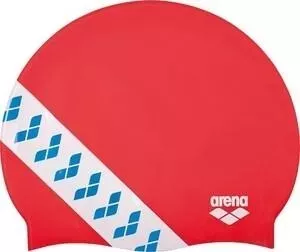Шапочка для плавания Arena Team Stripe Cap арт. 001463477, Красный, силикон