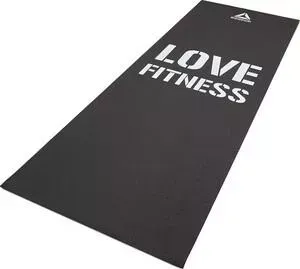 Коврик для фитнеса Reebok RAMT-11024BKL тонкий Love (черн)