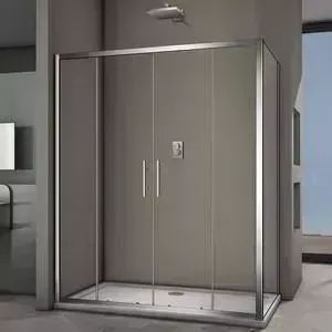 Душевой уголок Veconi Rovigo 140x100 стекло прозрачное, профиль хром (RV34-140100PR-01-19C3)