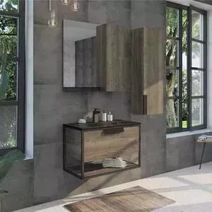 Мебель для ванной Comforty Бонн 75 дуб темный