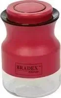 Банка для сыпучих продуктов Bradex 0.55л красная (TK 0381)