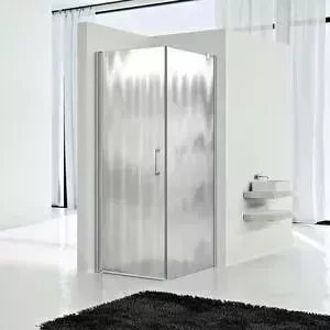 Душевой уголок Vincea Orta VSR-1O 90x90 с поддоном, петли слева, профиль хром, стекло шиншилла