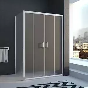 Душевой уголок Veconi Rovigo 200x90 стекло рифленое, профиль хром (RV24-20090PR-02-19C1)