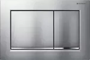 Кнопка смыва Geberit Omega30 двойной смыв, матовый хром (115.080.JQ.1)