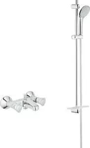 Смеситель для ванны Grohe Costa L с душевым гарнитуром, хром (25450001, 27267001)