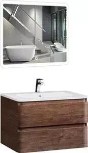 Мебель для ванной Vincea Alba R.Wood W Led A 80 венге