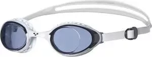 Очки для плавания Arena Airsoft арт. 003149510, дымчатые линзы, нерег.перен., белая оправа