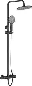 Душевая система Agger Thermo 225 с термостатом, черная (A2451244)