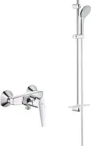 Смеситель для душа Grohe BauFlow с душевым гарнитуром, хром (23632000, 27267001)