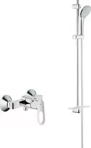 Смеситель для душа Grohe BauLoop с душевым гарнитуром, хром (32816000, 27267001)
