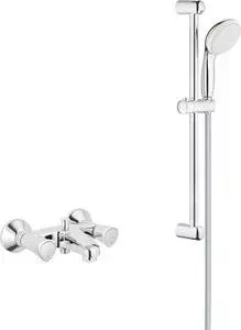 Смеситель для ванны Grohe Costa S с душевым гарнитуром, хром (25483001, 27853001)