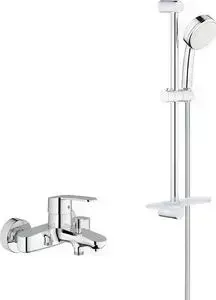 Смеситель для ванны Grohe Eurostyle Cosmopolitan с душевым гарнитуром, хром (33591002, 26083002)